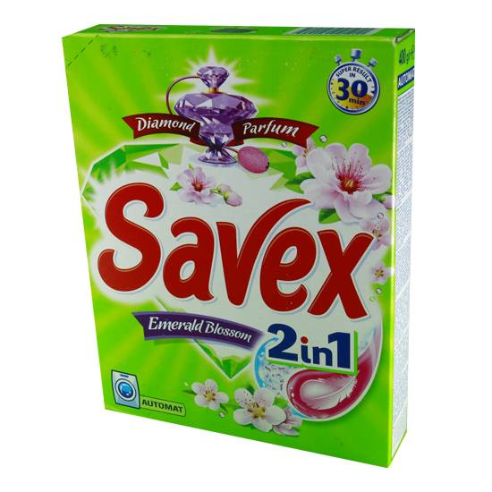 Լվացքի փոշի Savex ա/տ 400գ 2в1 Emerald Blossom